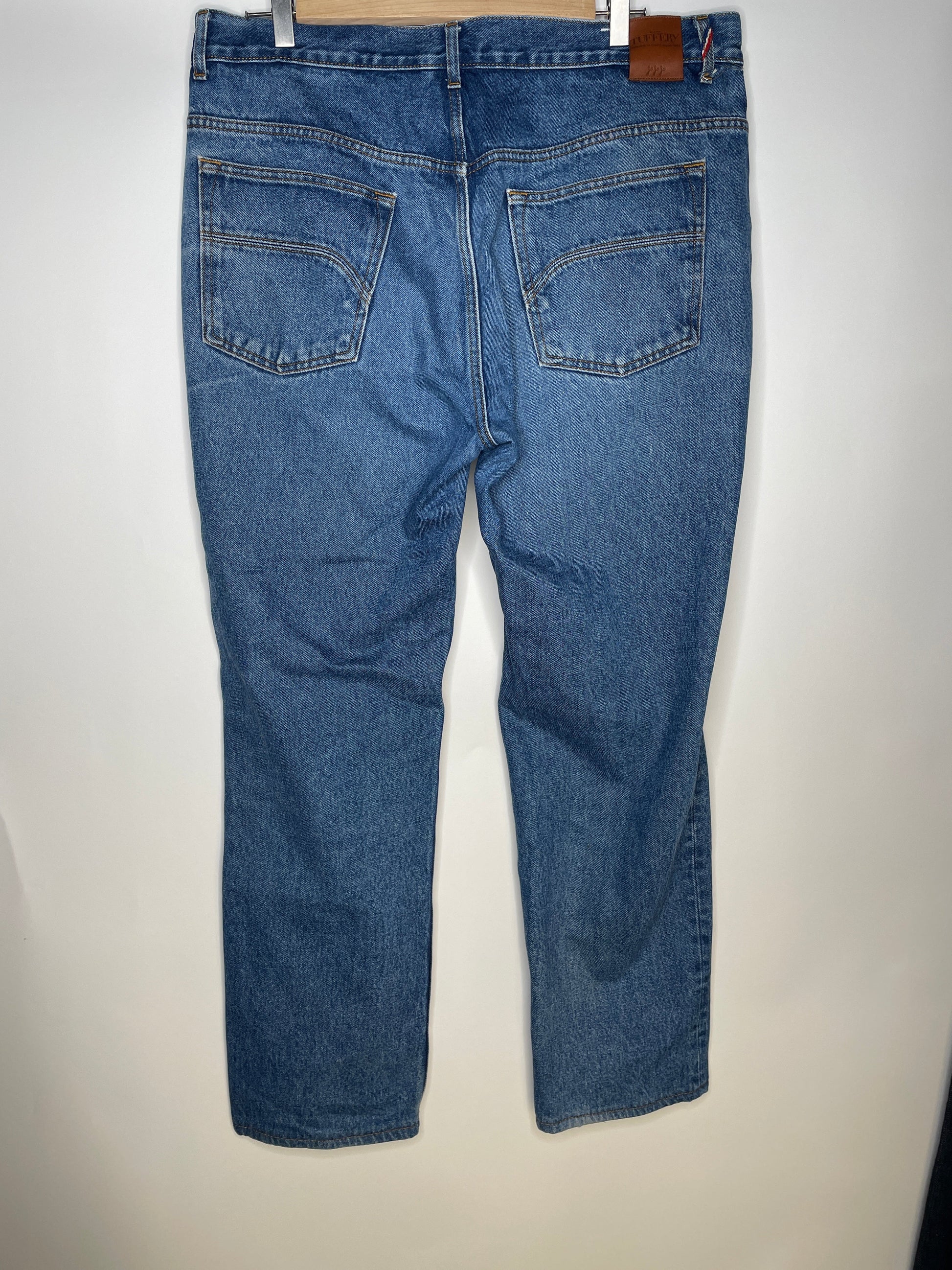 Jean homme droit taille haute Stonewashed - Célestin