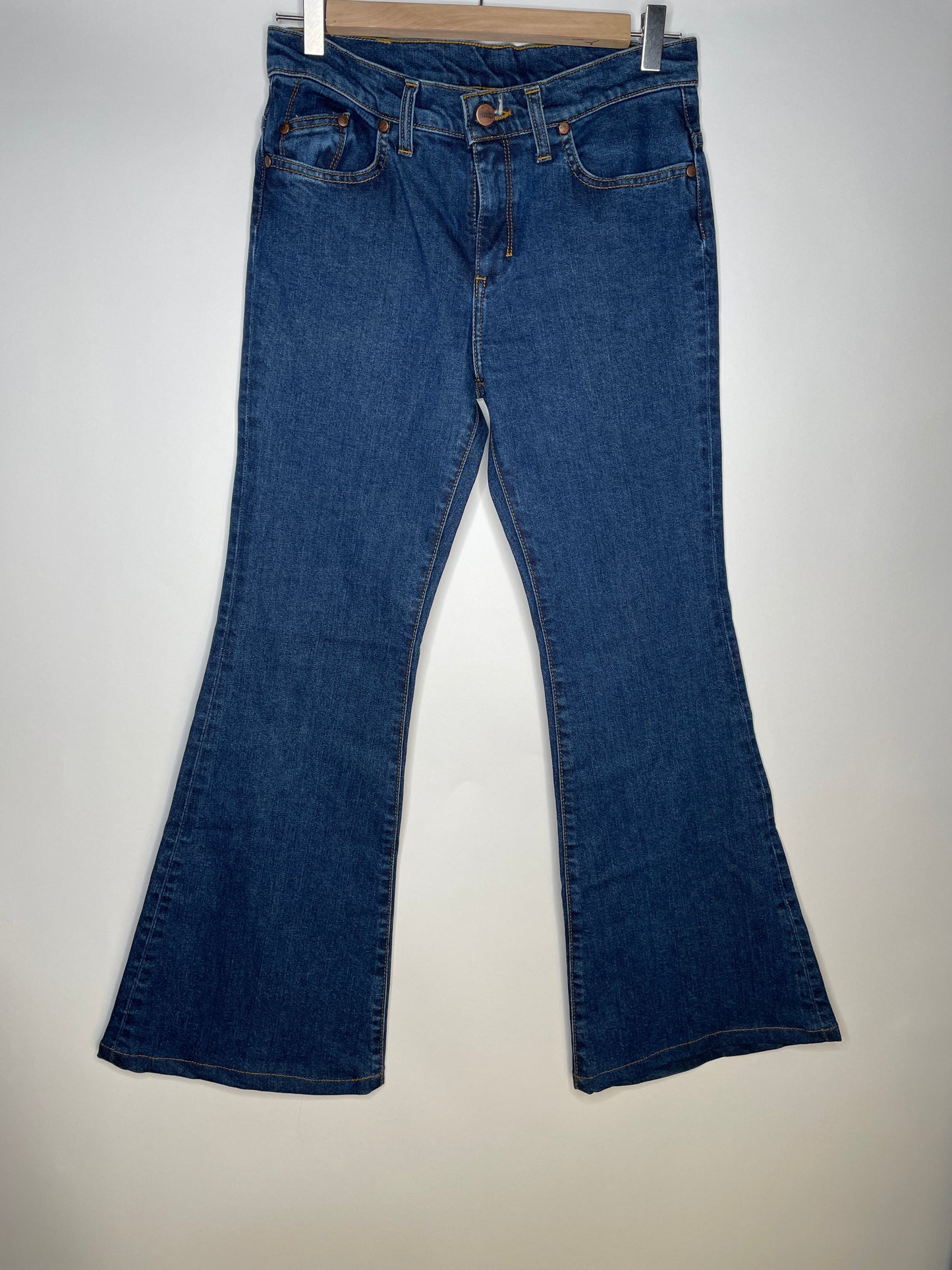 Jean femme flare taille semi-haute Stonewashed - Margot