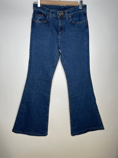 Jean femme flare taille semi-haute Stonewashed - Margot