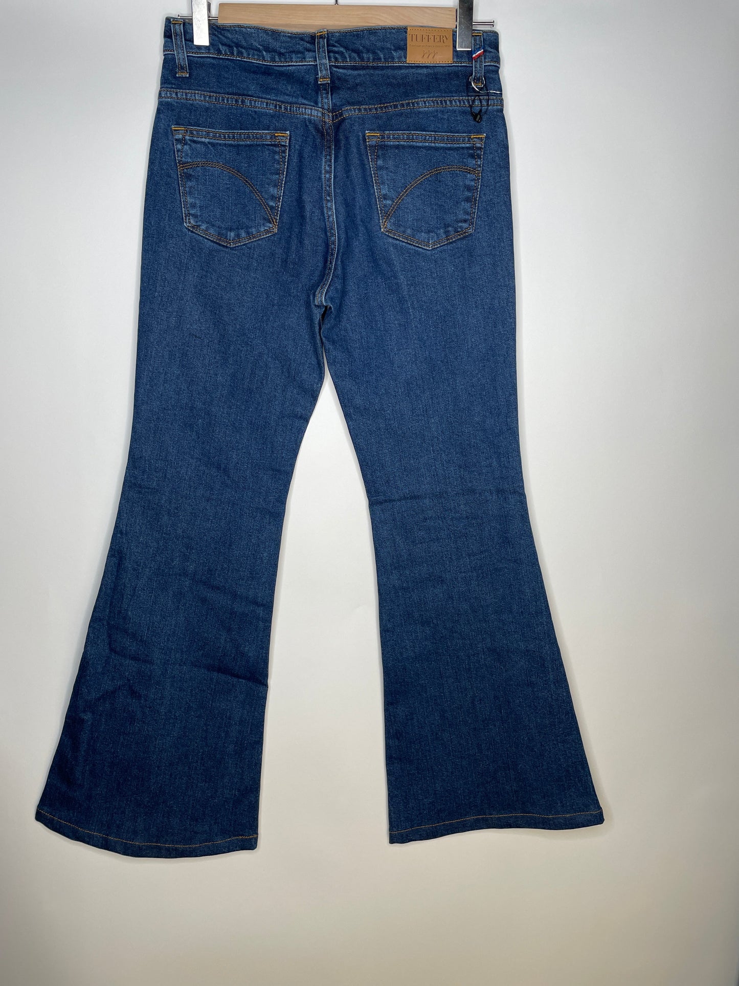 Jean femme flare taille semi-haute Stonewashed - Margot
