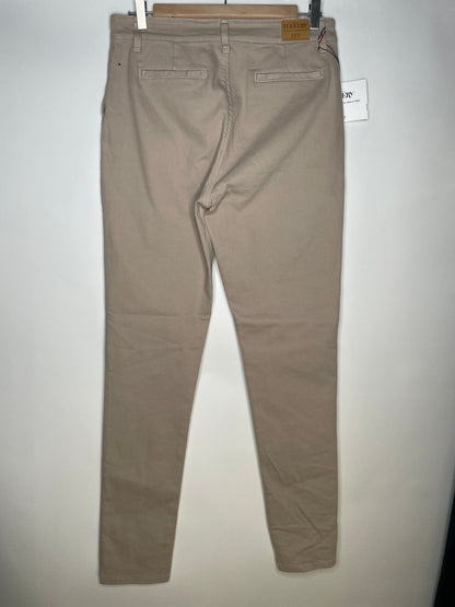 Chino femme ajusté taille haute Beige - Léonie