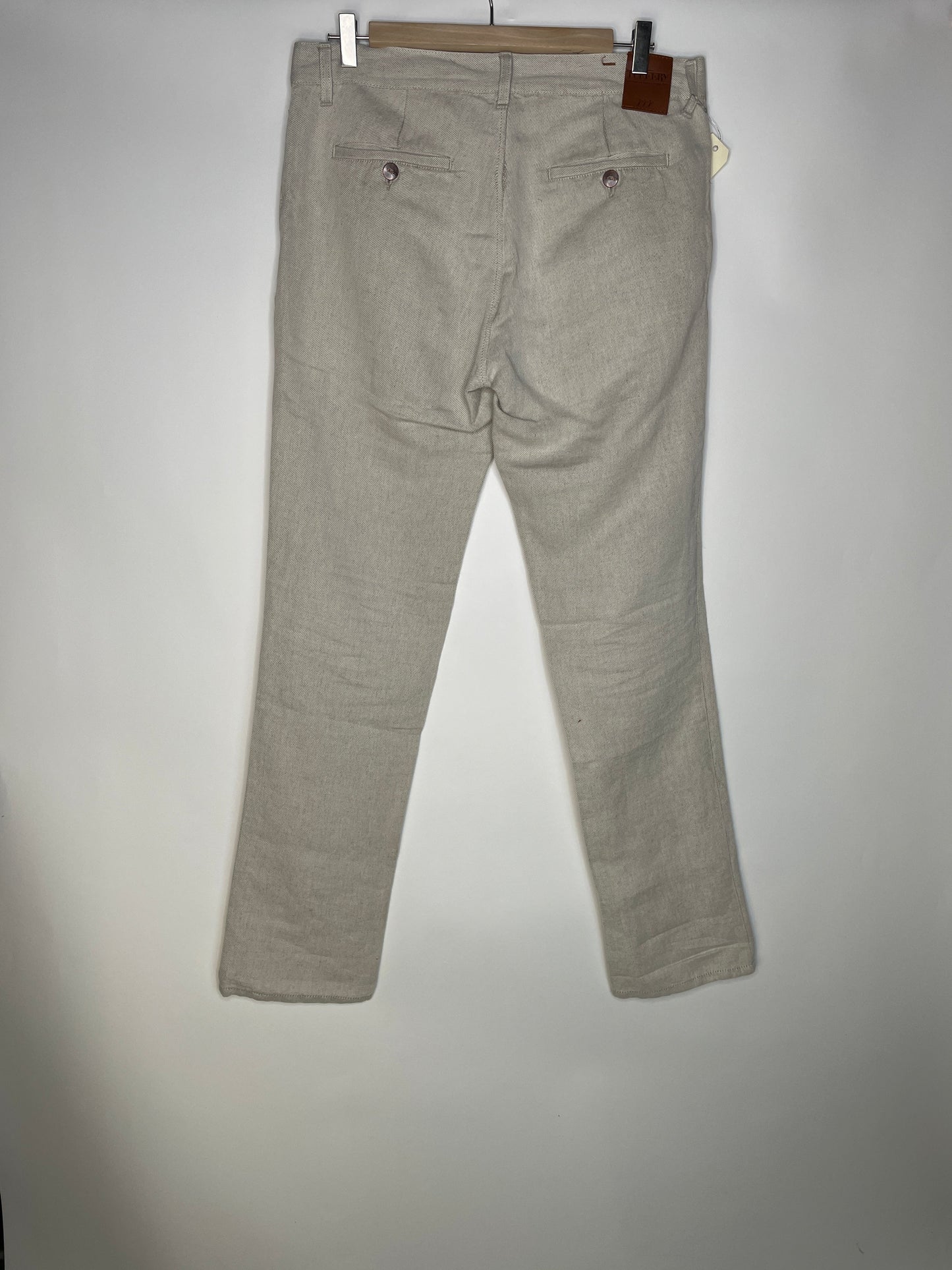 Chino homme droit ajusté Chanvre Naturel - Ernest