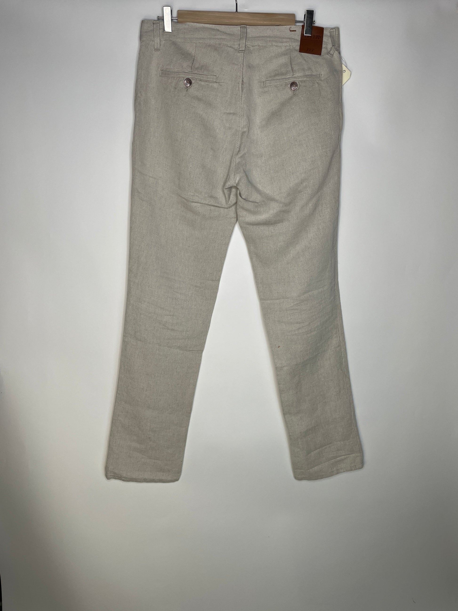 Chino homme droit ajusté Chanvre Naturel - Ernest