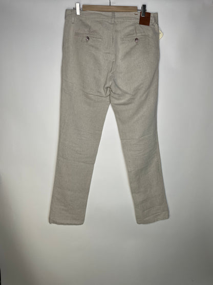 Chino homme droit ajusté Chanvre Naturel - Ernest