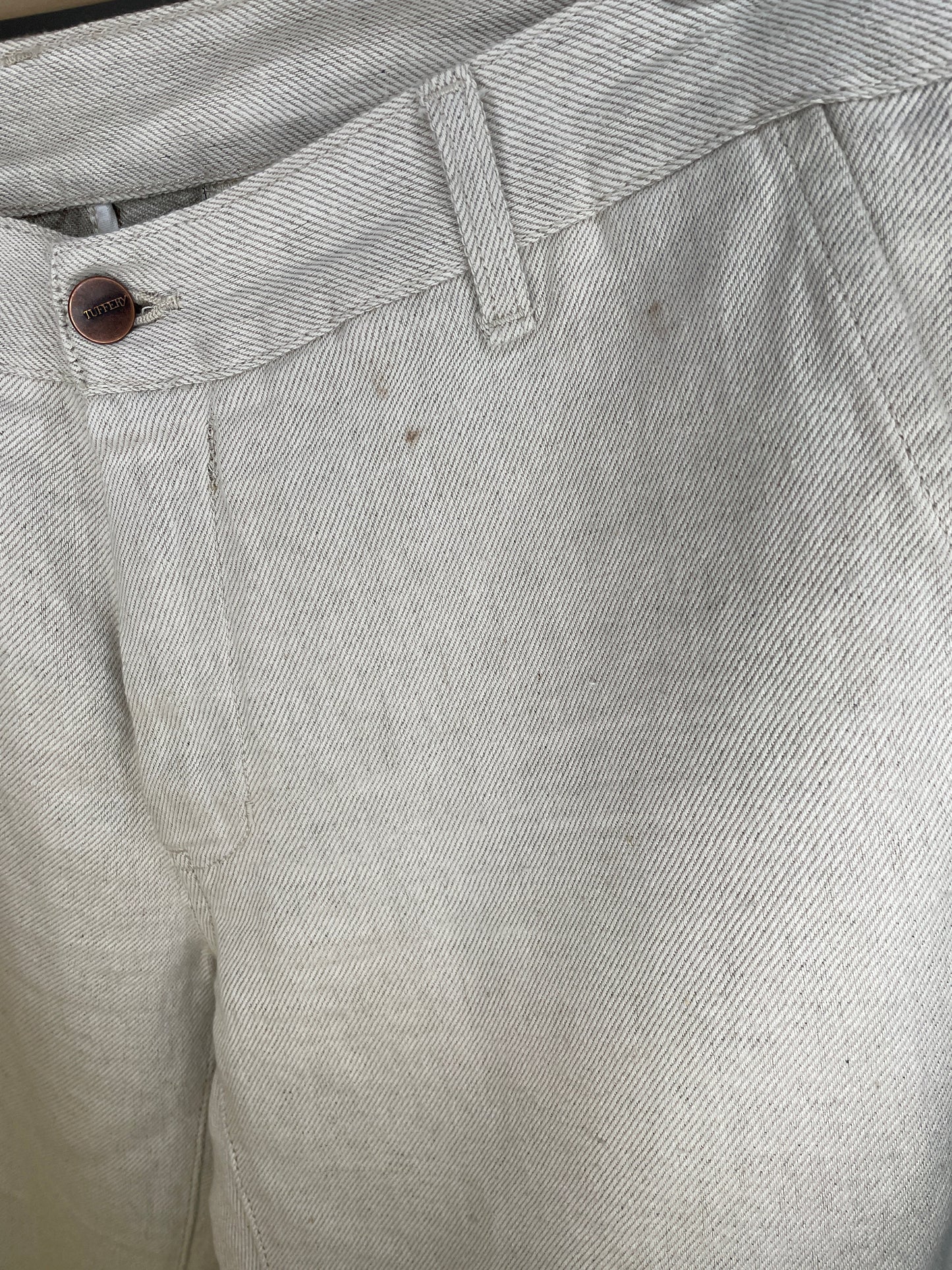 Chino homme droit ajusté Chanvre Naturel - Ernest
