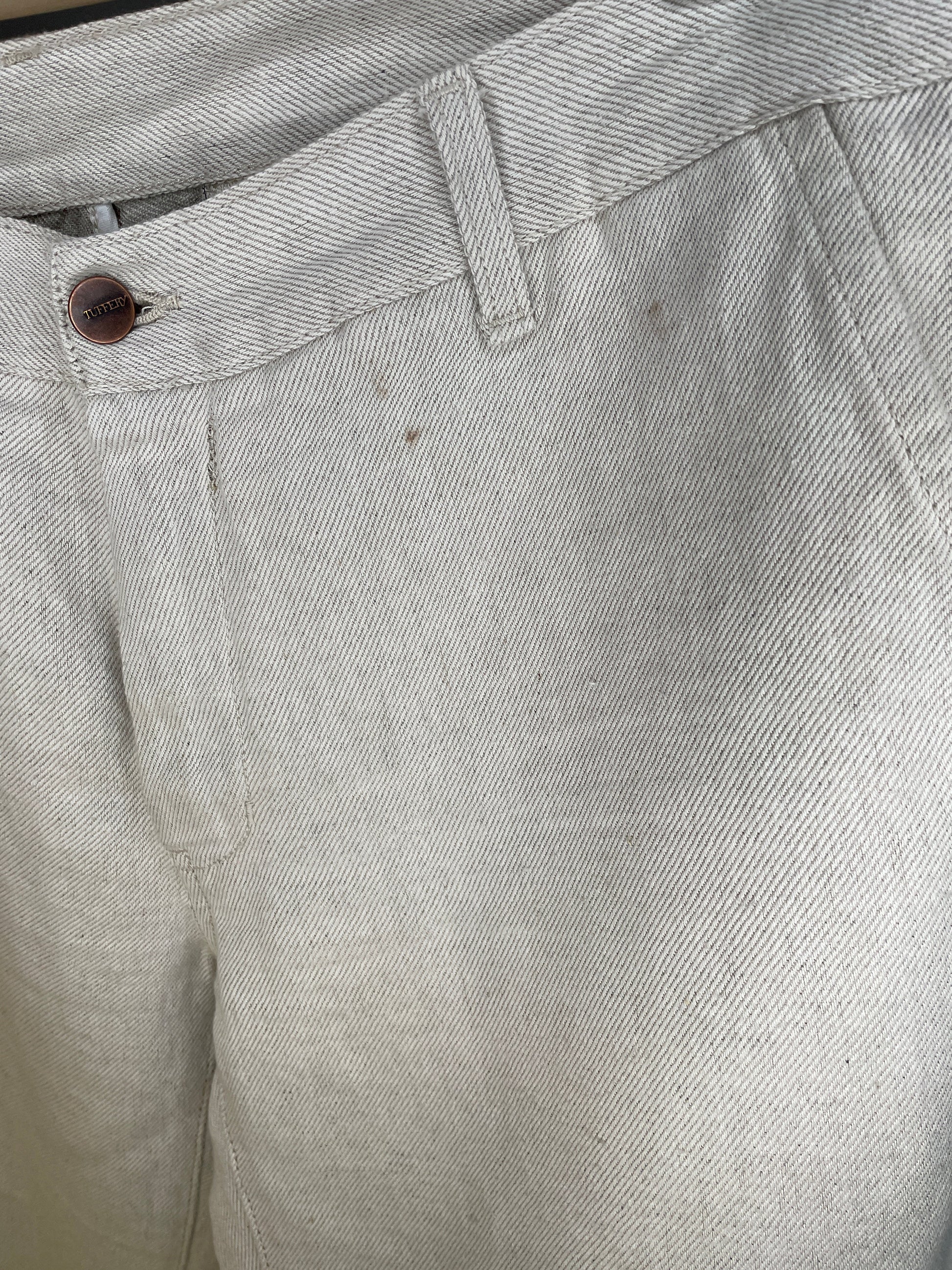 Chino homme droit ajusté Chanvre Naturel - Ernest