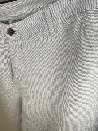 Chino homme droit ajusté Chanvre Naturel - Ernest