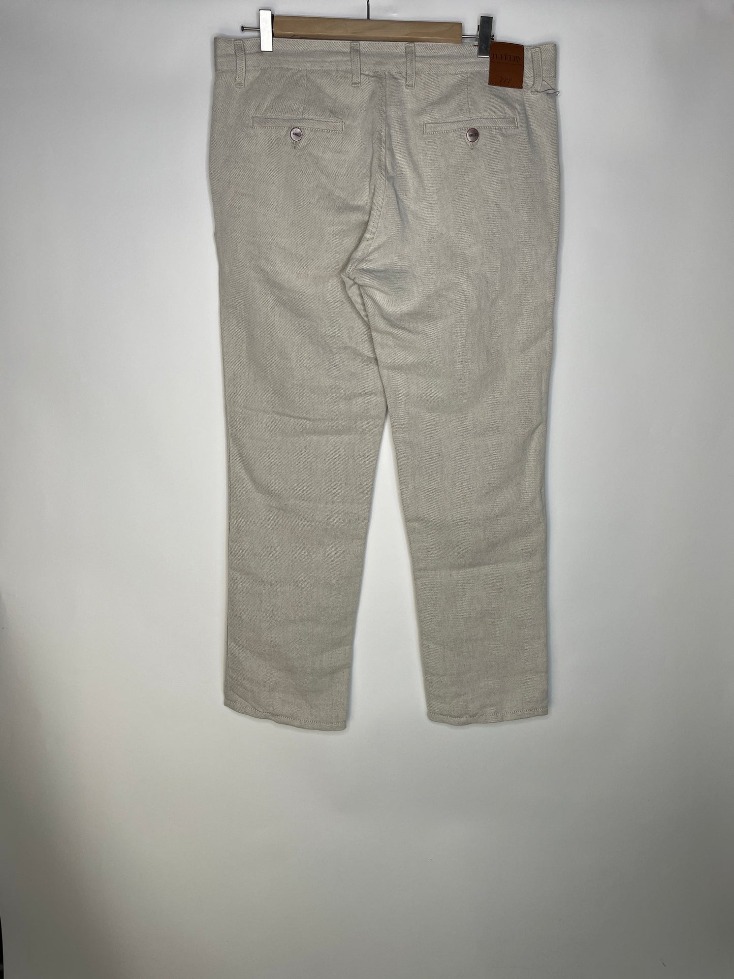 Chino homme droit ajusté Chanvre Naturel - Ernest