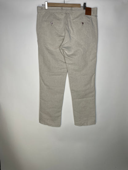 Chino homme droit ajusté Chanvre Naturel - Ernest