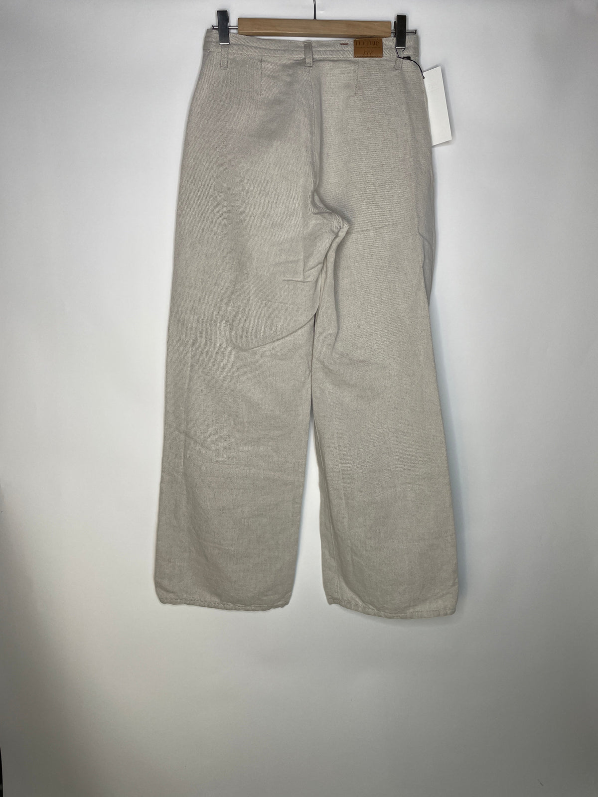 Pantalon femme droit taille haute Chanvre Naturel - Gabi