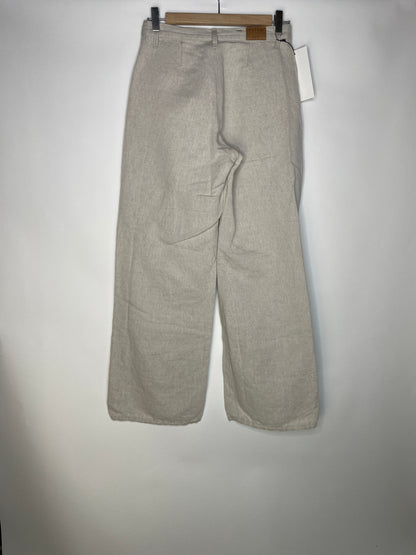 Pantalon femme droit taille haute Chanvre Naturel - Gabi