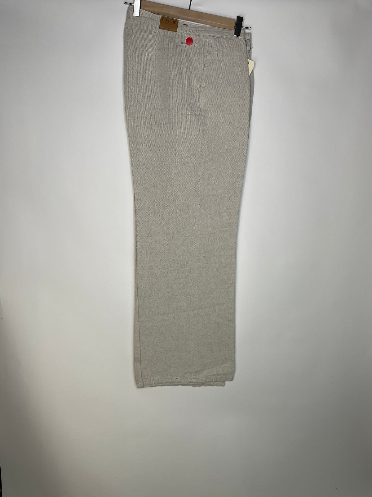 Pantalon femme droit taille haute Chanvre Naturel - Gabi
