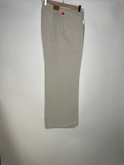 Pantalon femme droit taille haute Chanvre Naturel - Gabi