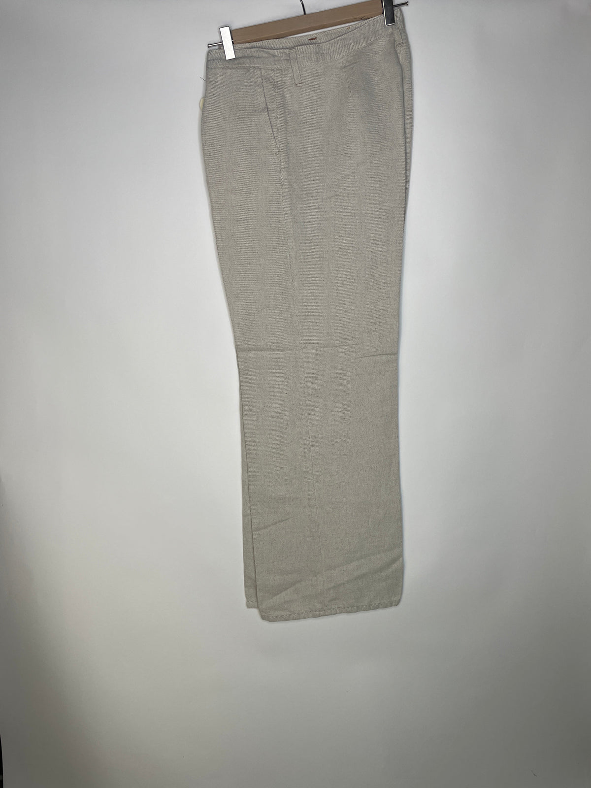 Pantalon femme droit taille haute Chanvre Naturel - Gabi