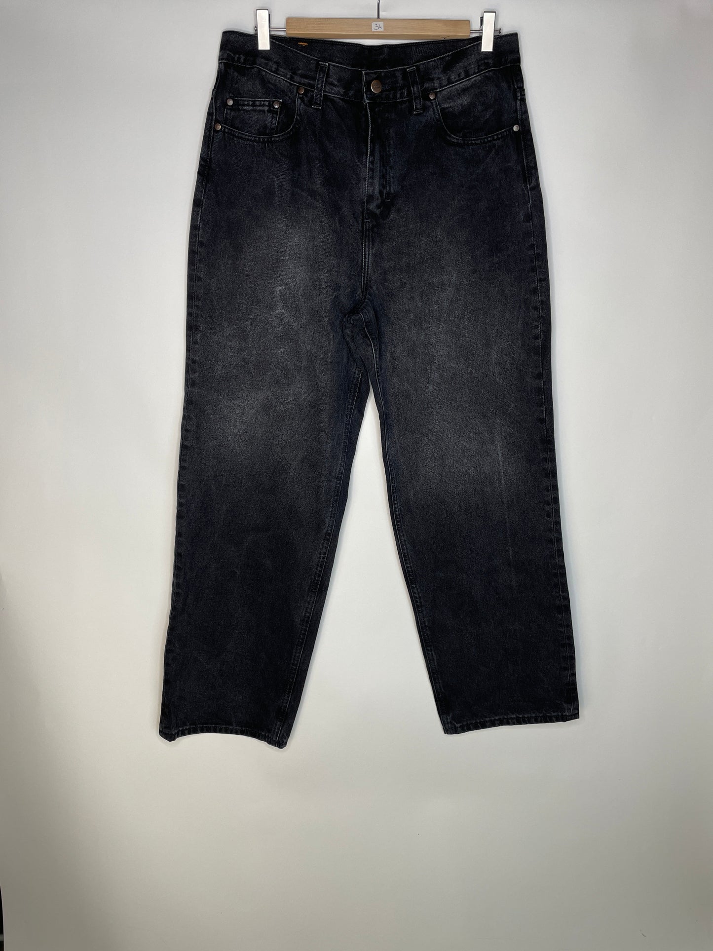 Jean femme baggy Noir Délavé - Gaspard