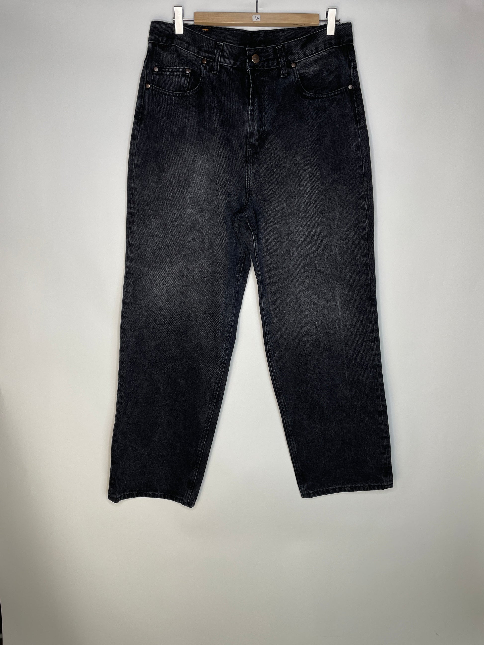 Jean femme baggy Noir Délavé - Gaspard