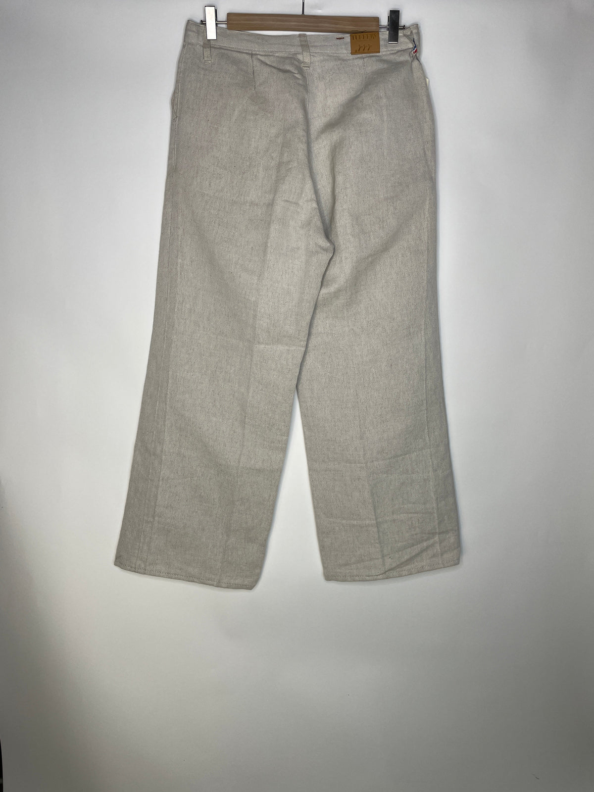 Pantalon femme droit taille haute Chanvre Naturel - Gabi