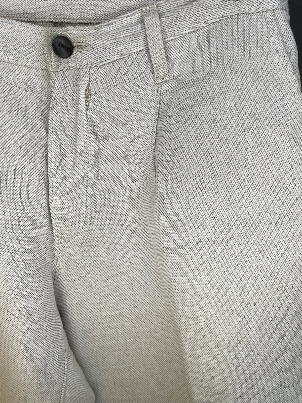 Pantalon femme droit taille haute Chanvre Naturel - Gabi