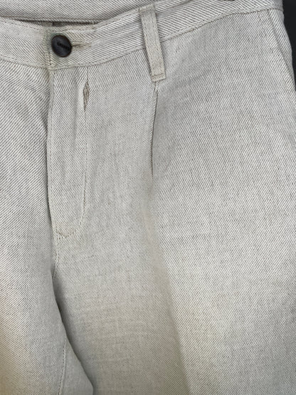 Pantalon femme droit taille haute Chanvre Naturel - Gabi