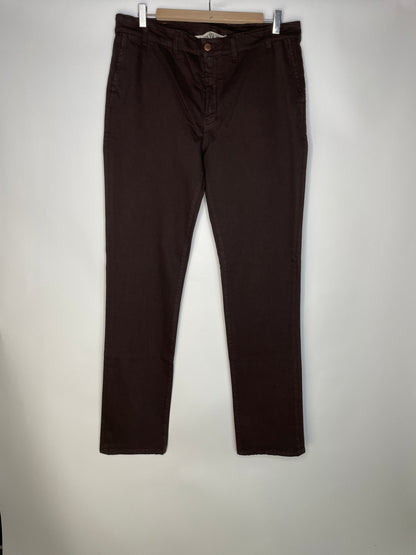 Chino homme droit ajusté Marron - Ernest