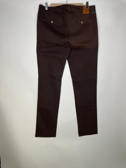 Chino homme droit ajusté Marron - Ernest
