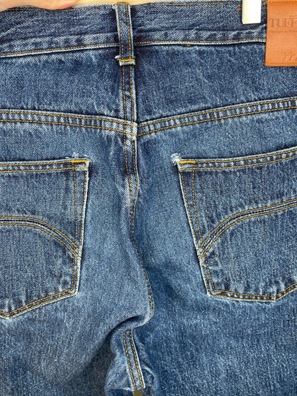 Jean homme droit taille haute Stonewashed - Célestin