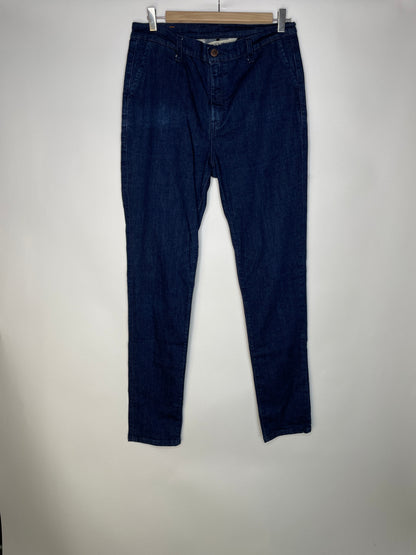 Chino ajusté taille haute Brut Coton Bio - Léonie