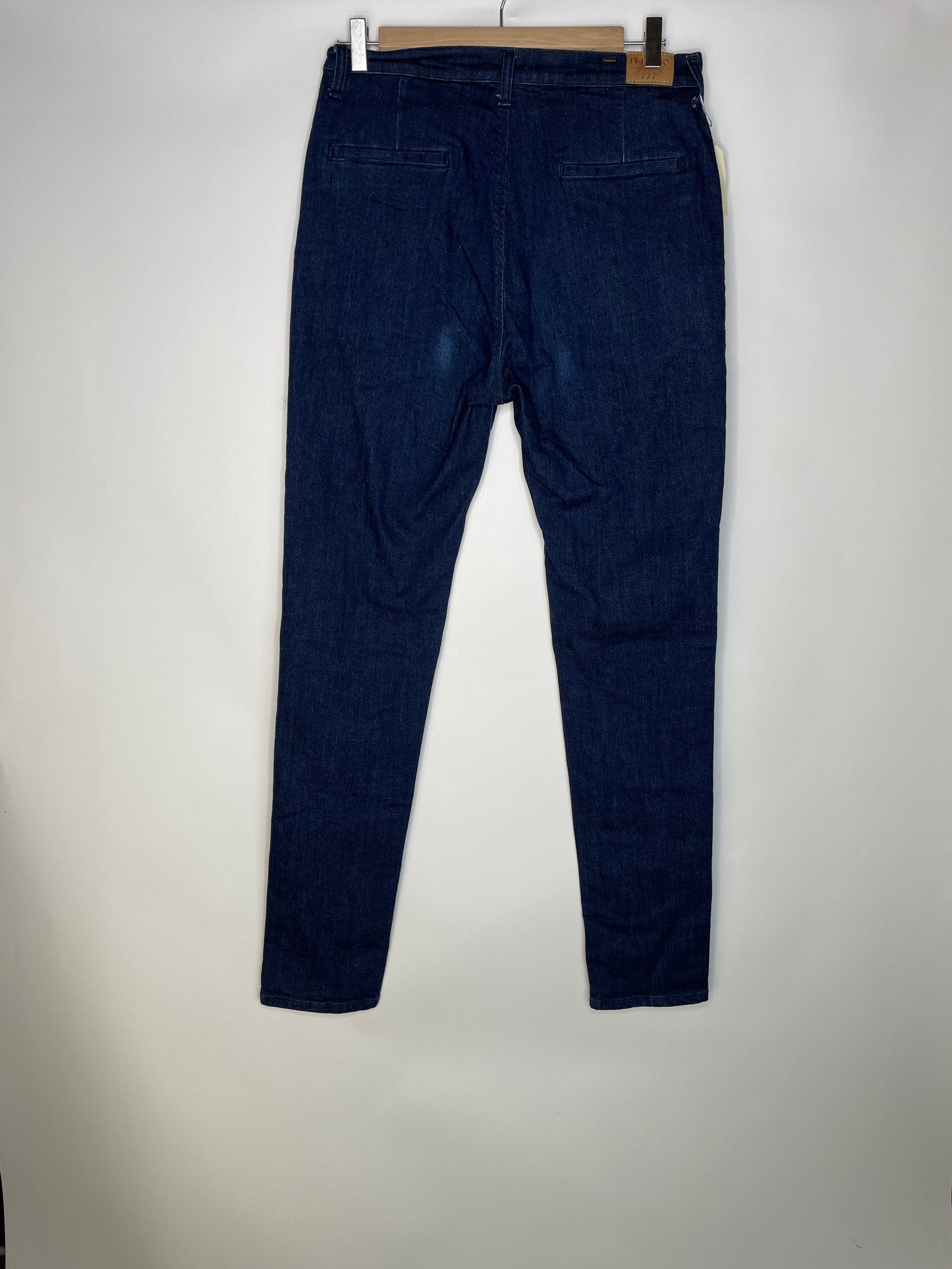 Chino ajusté taille haute Brut Coton Bio - Léonie
