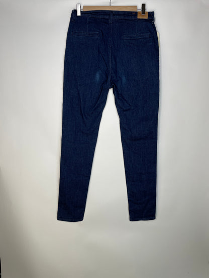 Chino ajusté taille haute Brut Coton Bio - Léonie