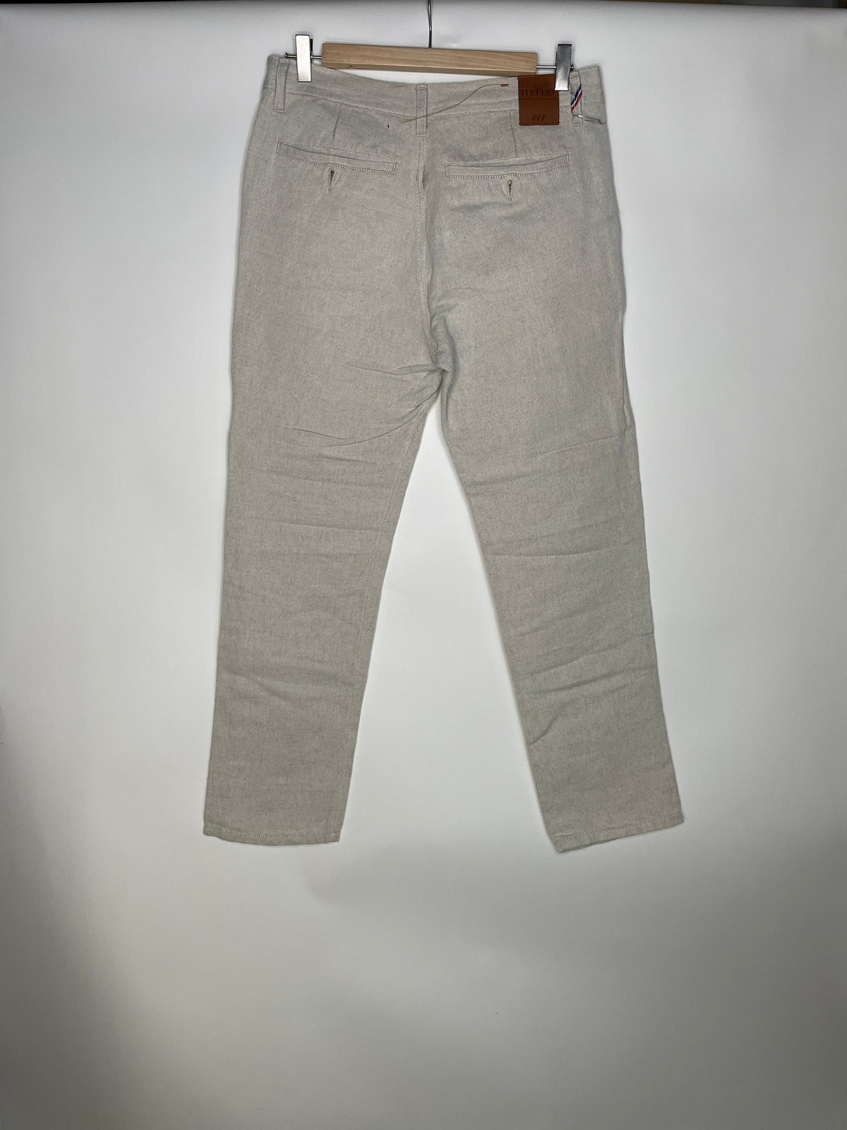 Chino homme droit ajusté Chanvre Naturel - Ernest