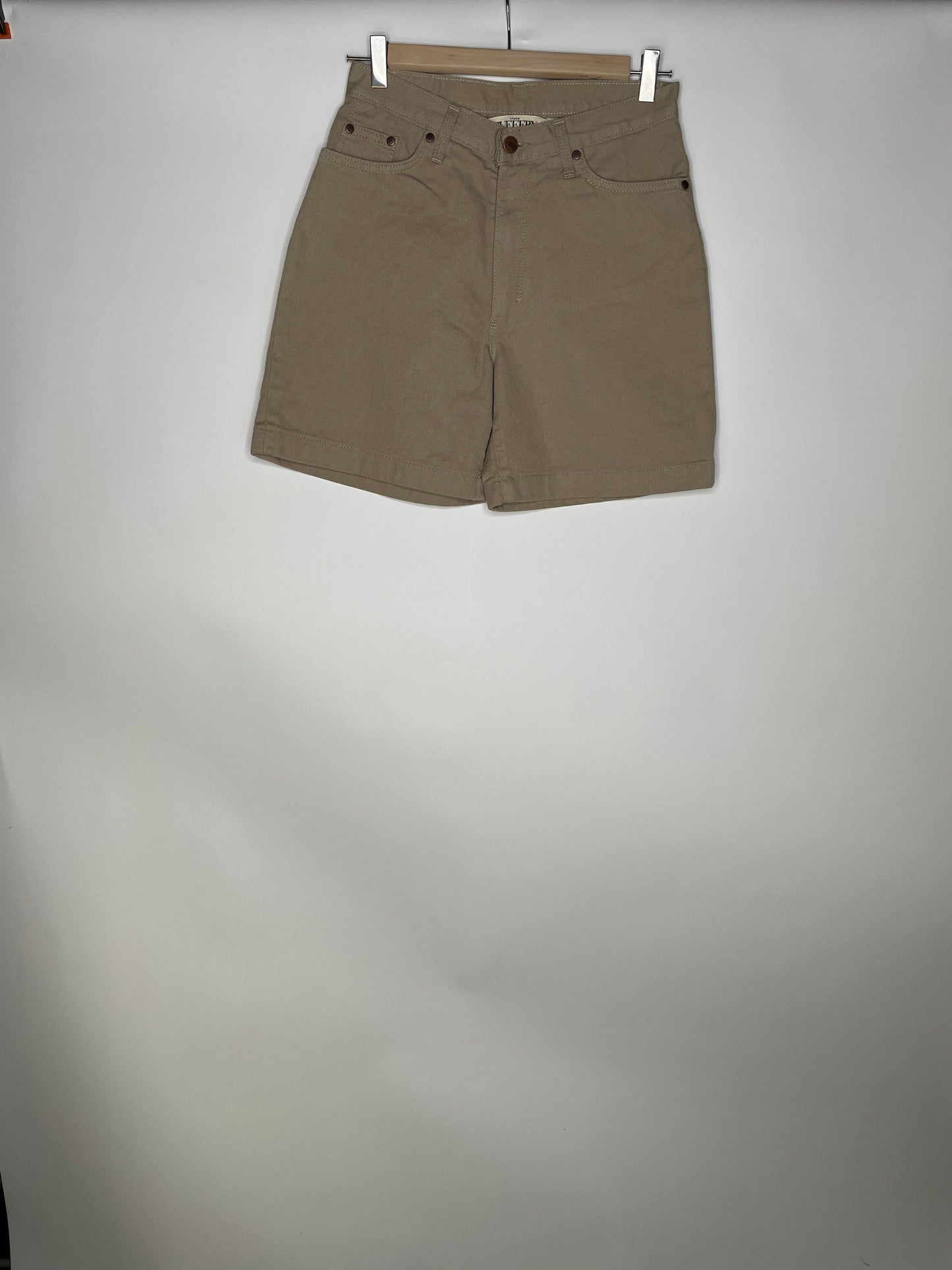 Short en jean beige taille haute - Aimé