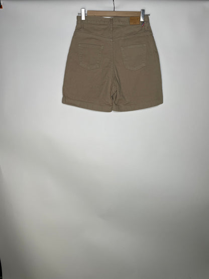 Short en jean beige taille haute - Aimé
