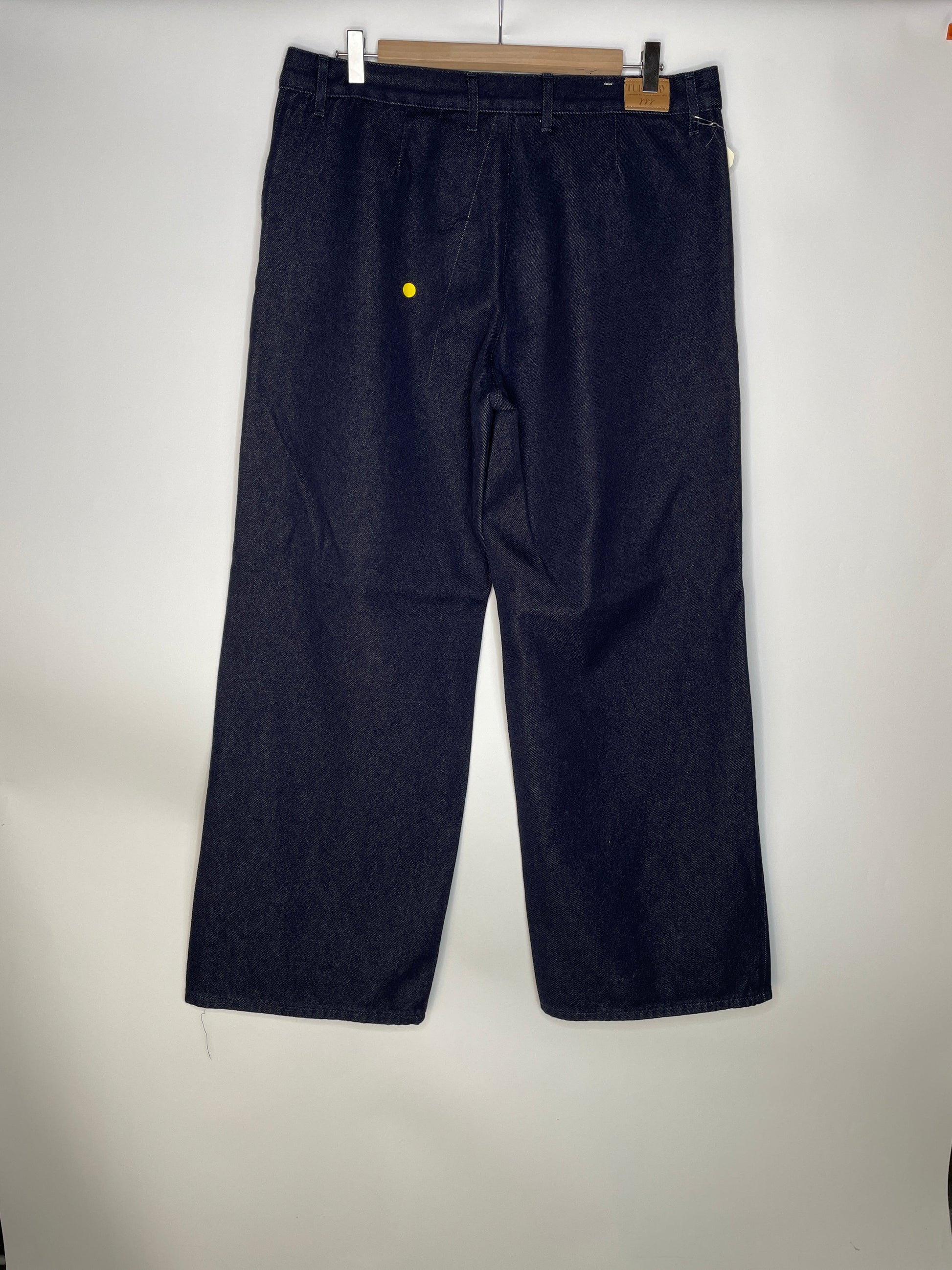 Pantalon femme large taille haute en laine mérinos française - Gabi