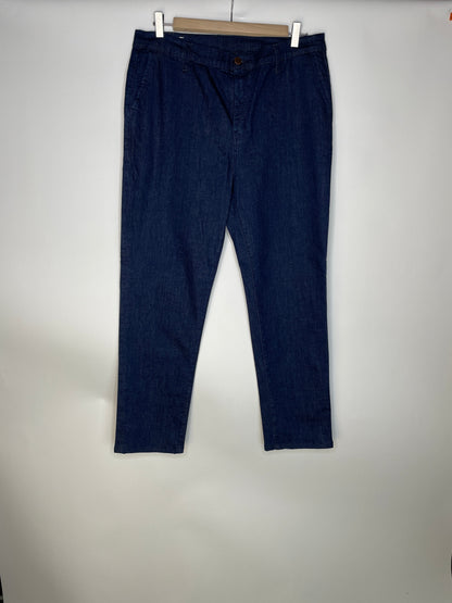 Chino ajusté taille haute Brut Coton Bio - Léonie