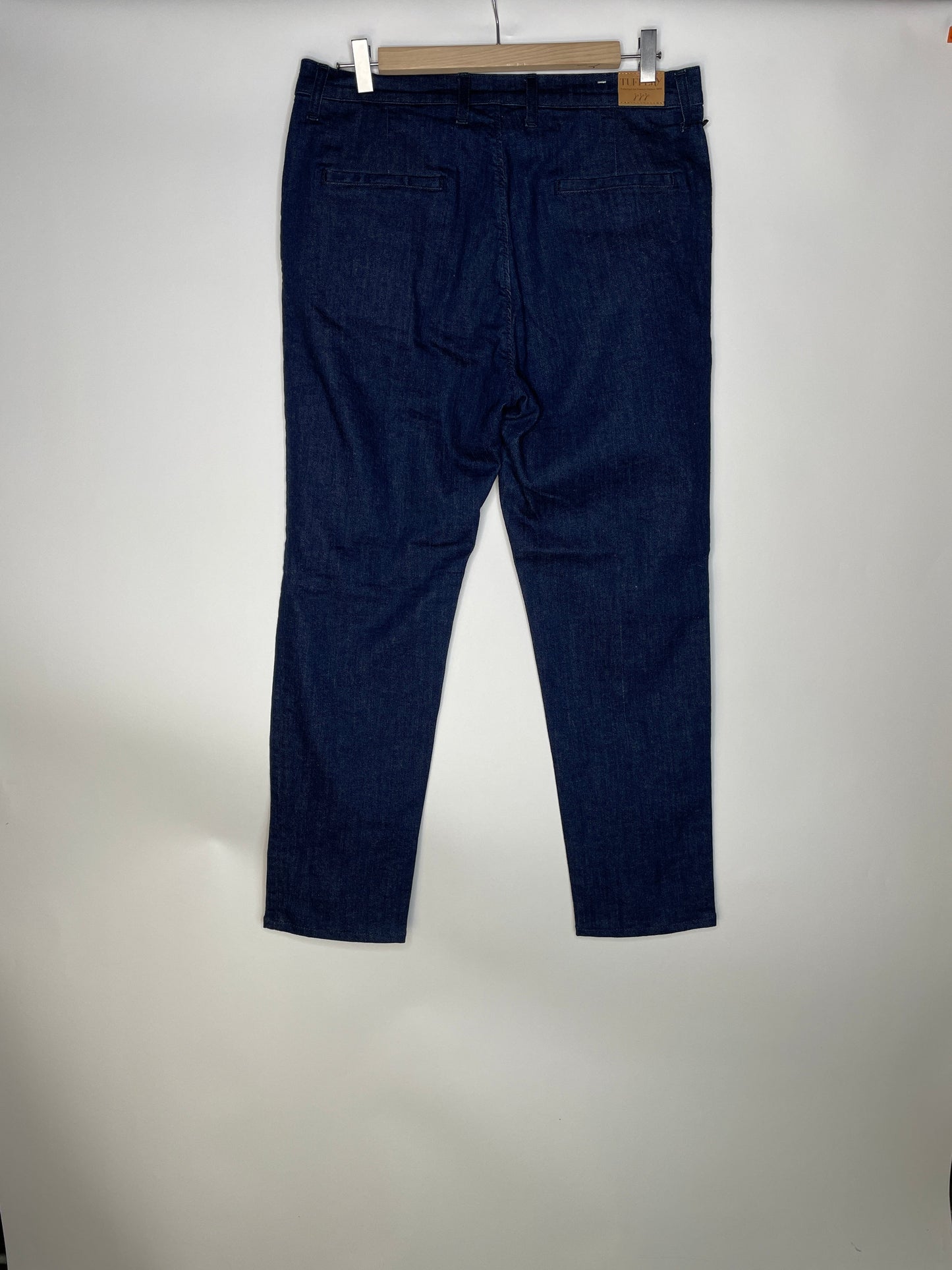 Chino ajusté taille haute Brut Coton Bio - Léonie