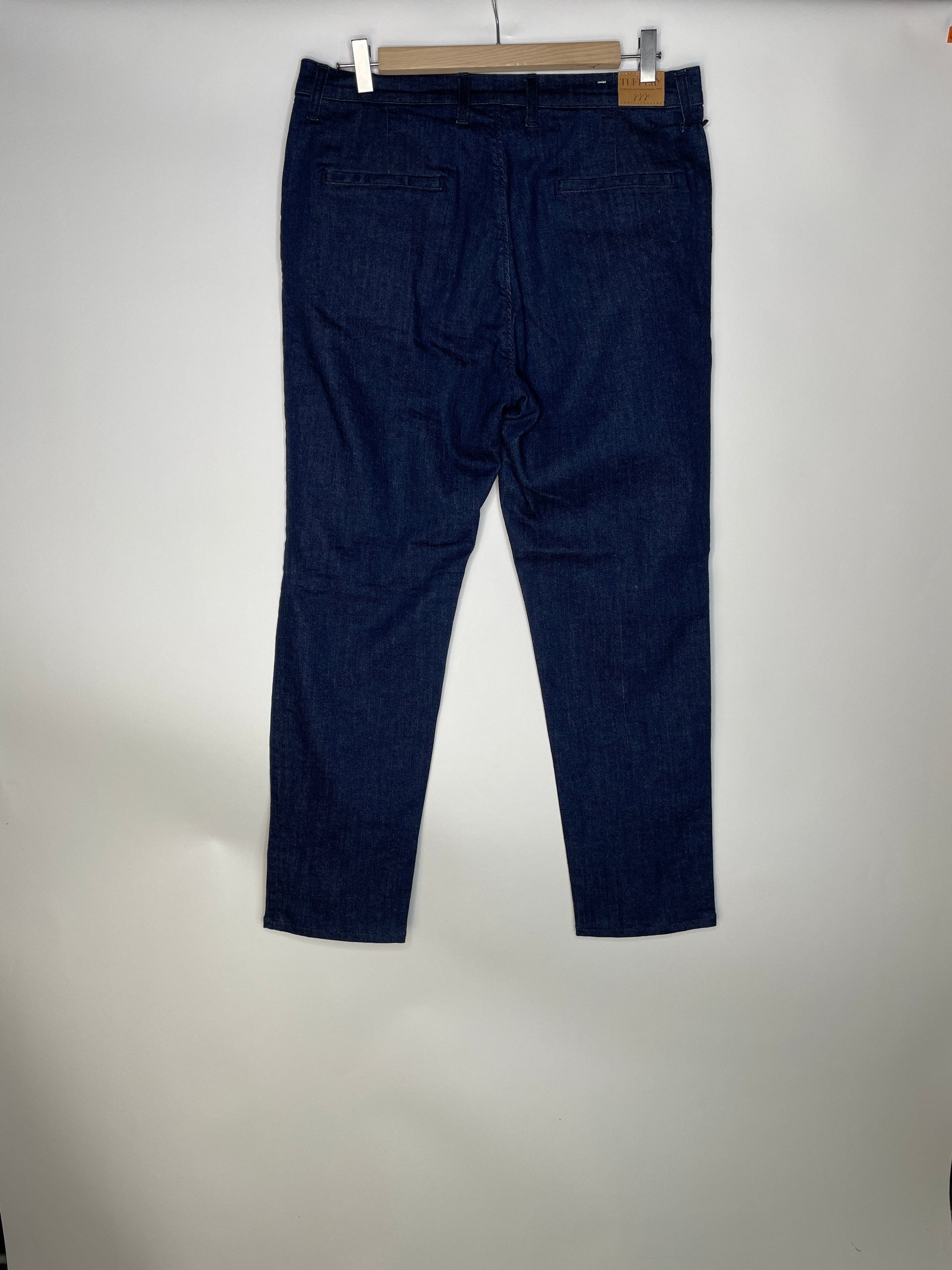 Chino ajusté taille haute Brut Coton Bio - Léonie