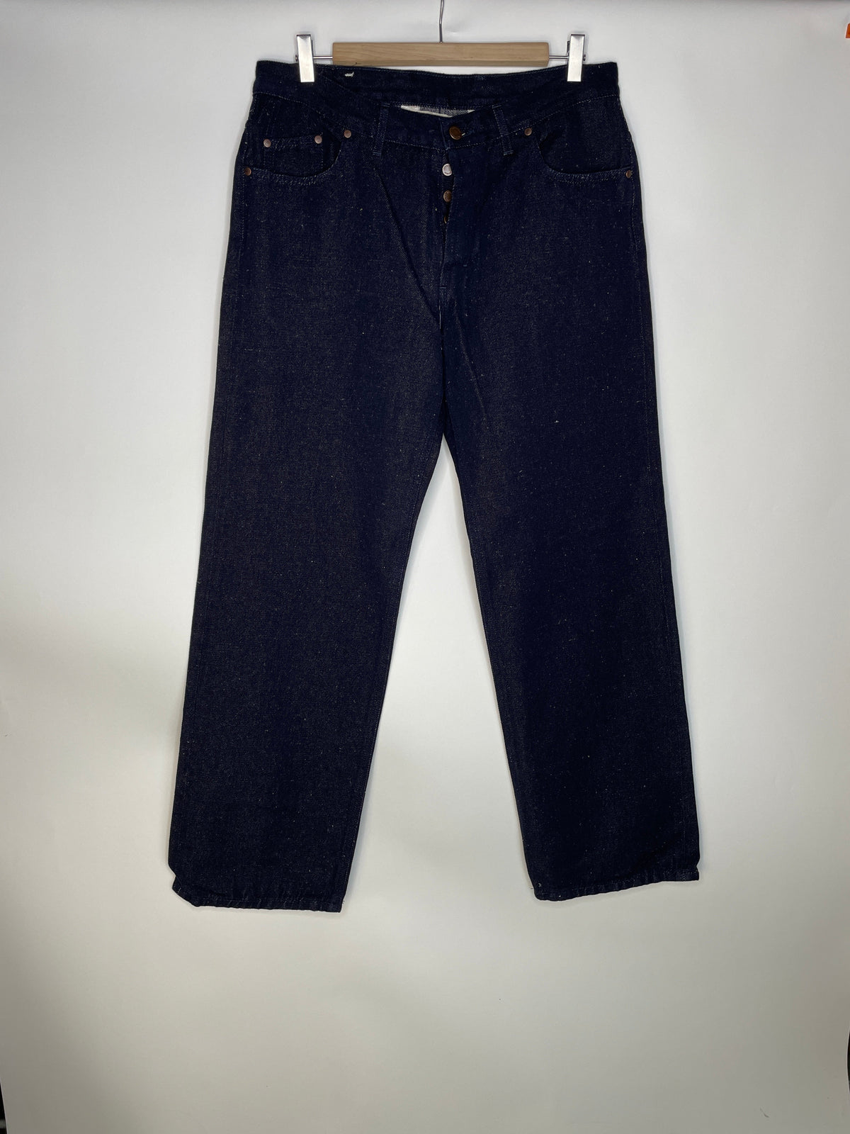 Jean unisexe large taille haute chanvre – Désiré