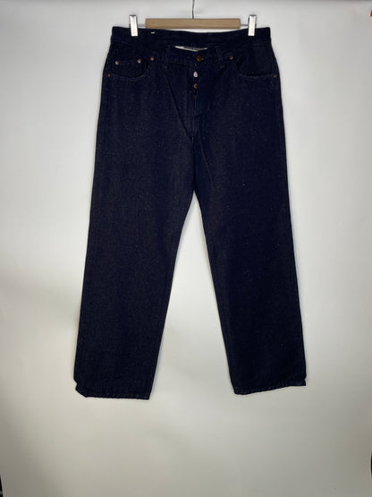 Jean unisexe large taille haute chanvre – Désiré