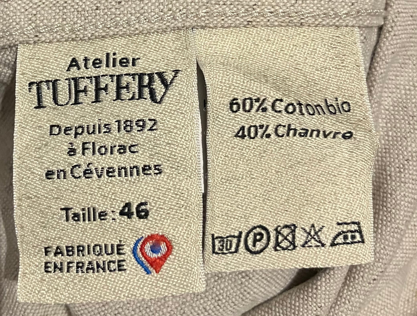 Chemise homme droite en Chanvre Naturel - Aubrac