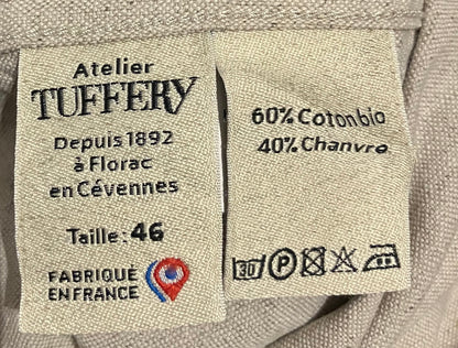 Chemise homme droite en Chanvre Naturel - Aubrac