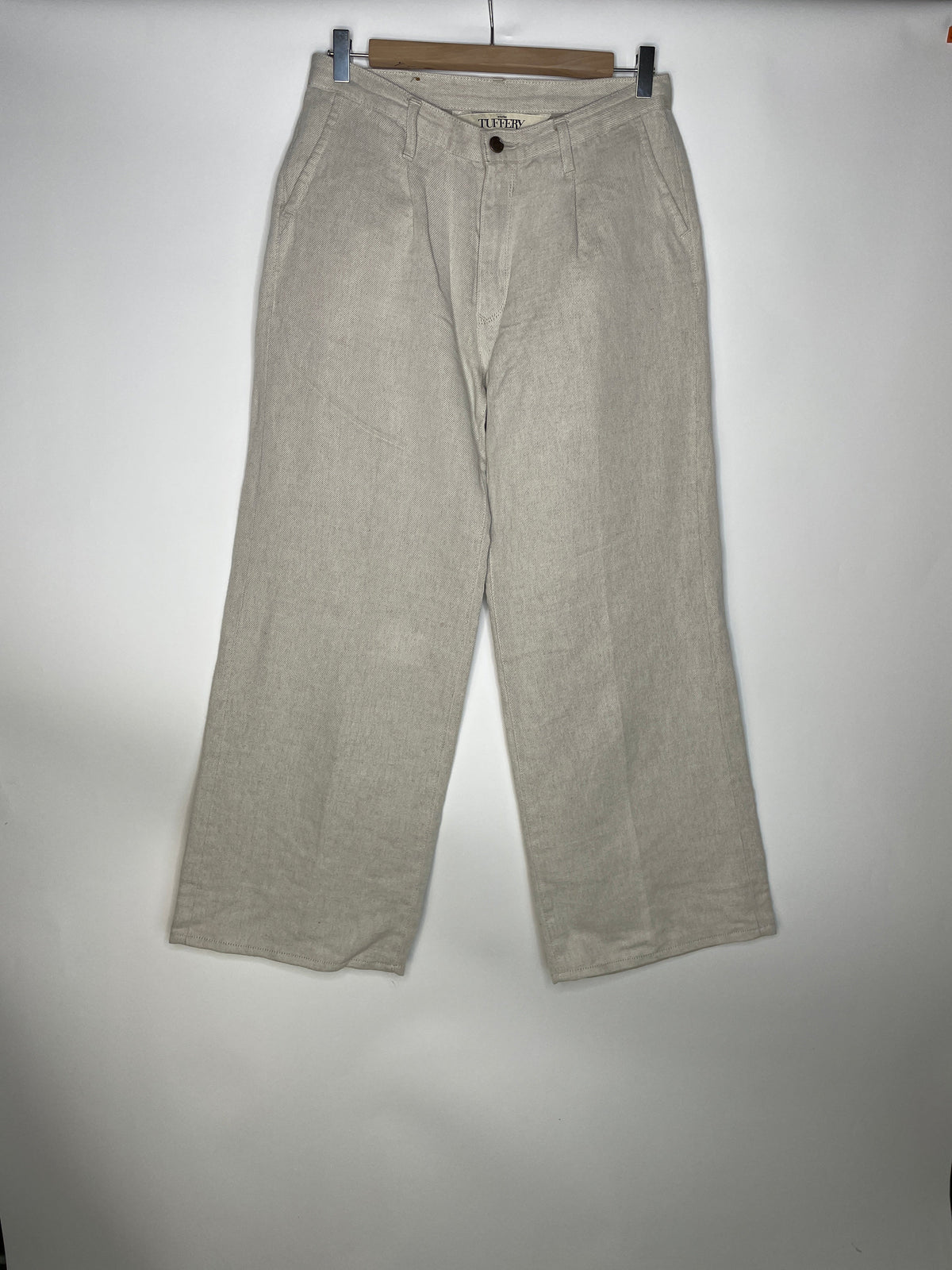 Pantalon femme droit taille haute Chanvre Naturel - Gabi