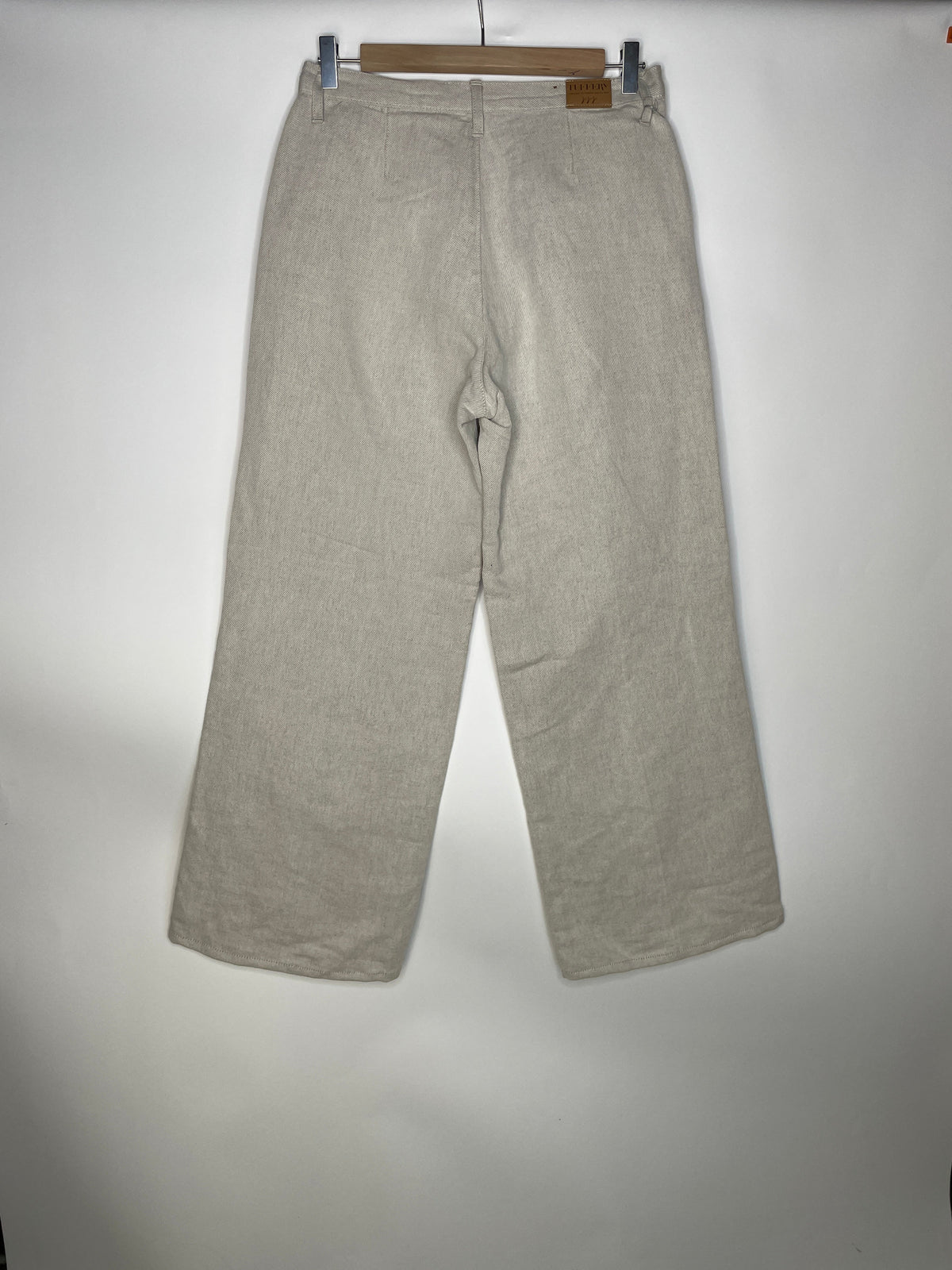 Pantalon femme droit taille haute Chanvre Naturel - Gabi