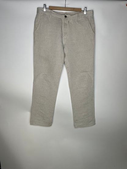 Chino homme droit ajusté Chanvre Naturel - Ernest