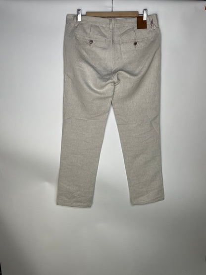 Chino homme droit ajusté Chanvre Naturel - Ernest