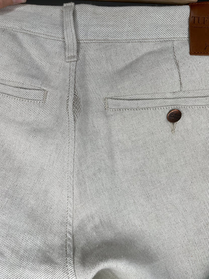 Chino homme droit ajusté Chanvre Naturel - Ernest
