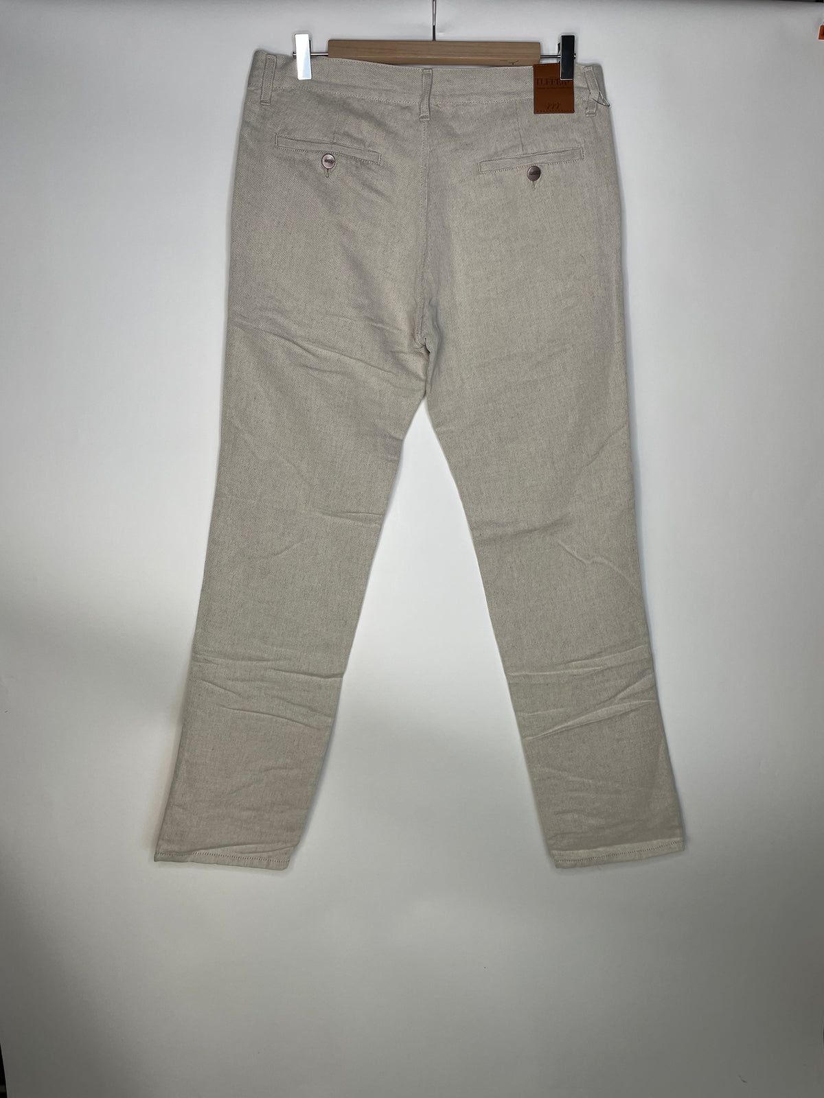 Chino homme droit ajusté Chanvre Naturel - Ernest
