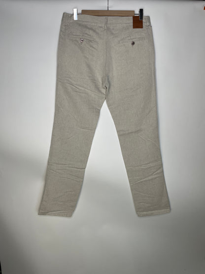 Chino homme droit ajusté Chanvre Naturel - Ernest