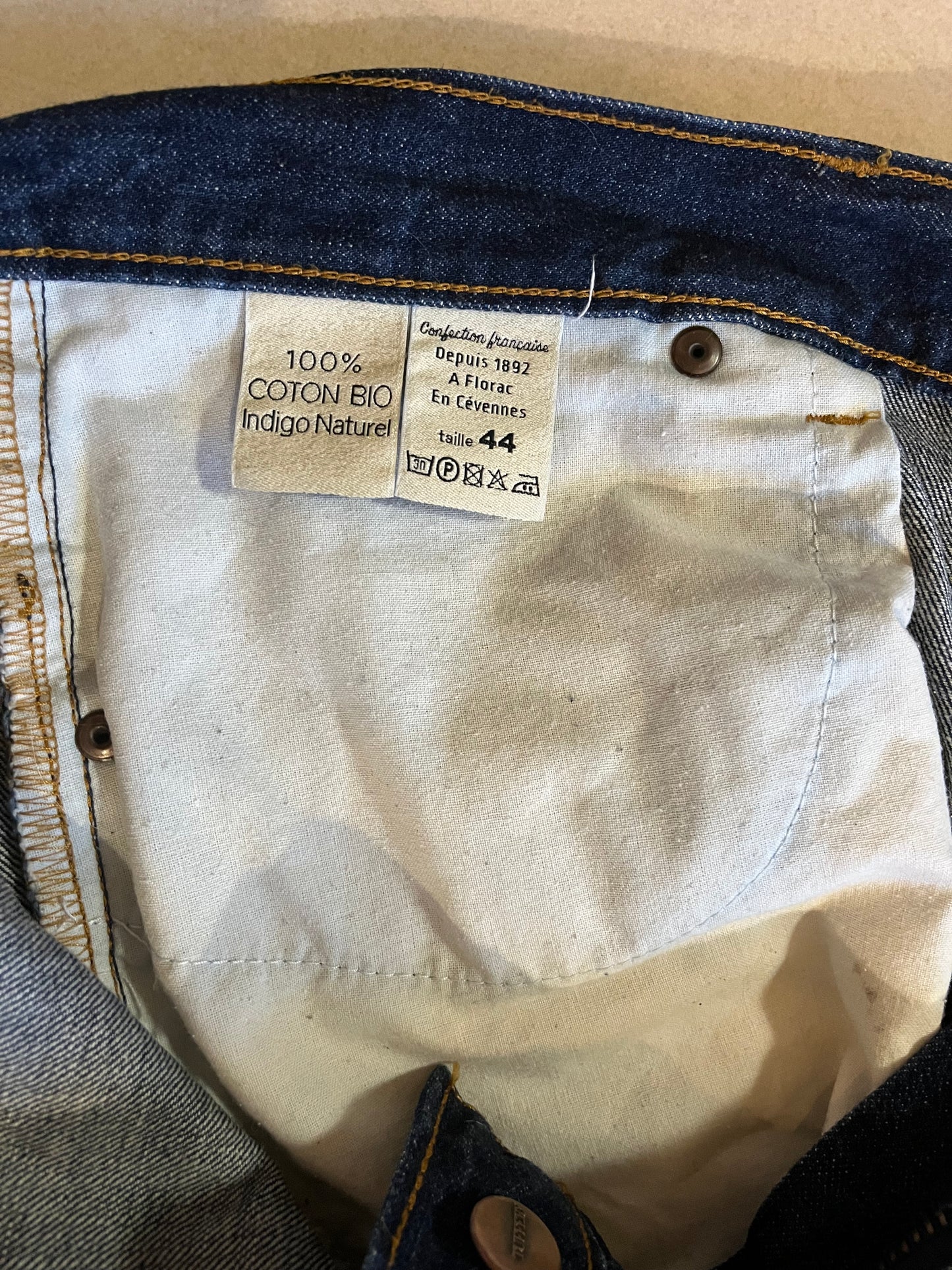 Jean droit ajusté Brut Bio - Alphonse