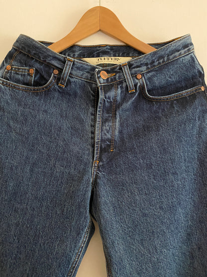 Jean femme droit taille haute Stonewashed - APOLLINE