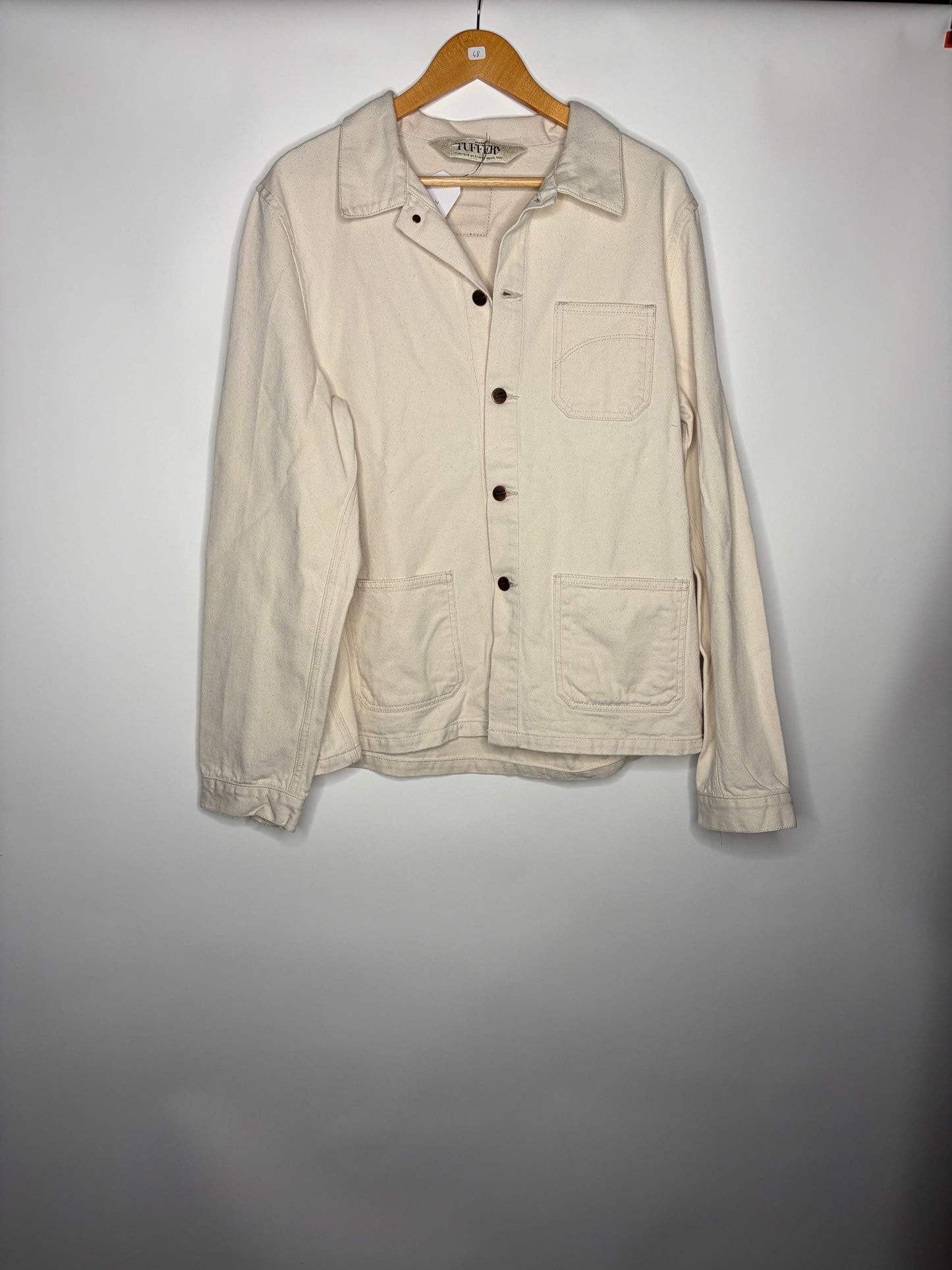 Veste unisexe en jean Écru - Méjean